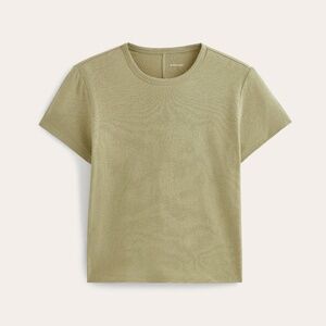 Everlane Women's Box-Cut T-Shirt in Cotton Linen in Eucalyptus